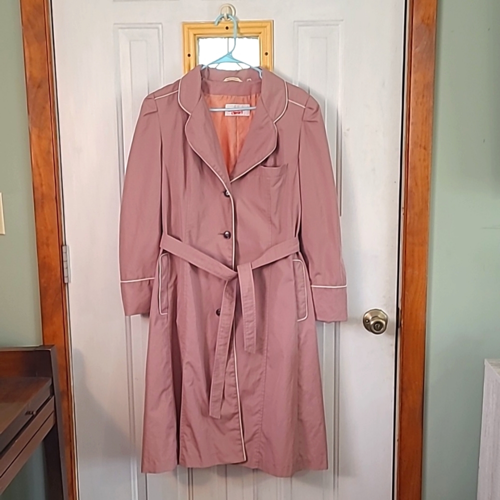Vintage mauve trench coat